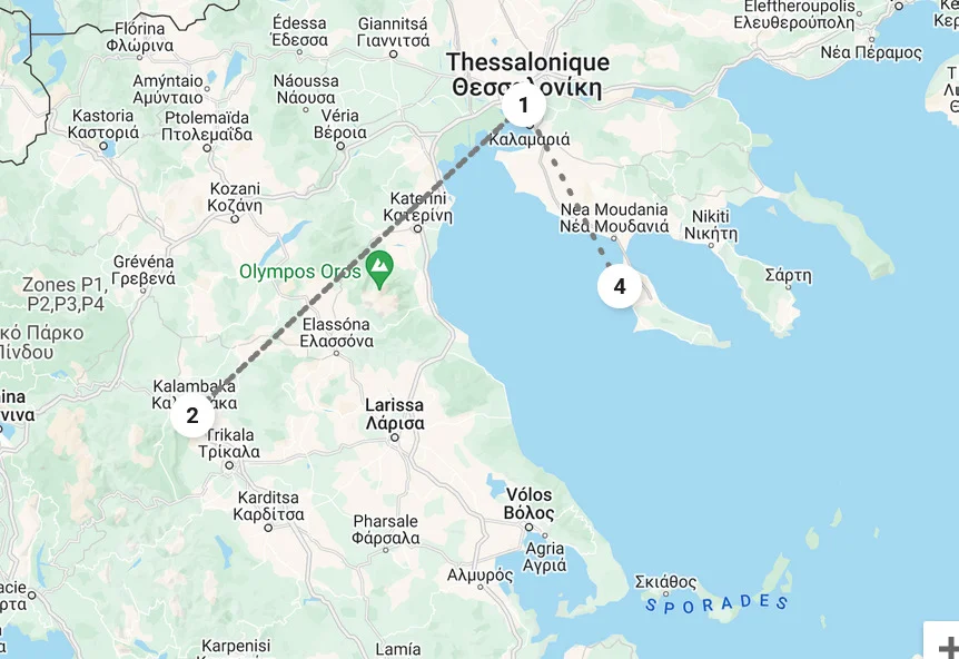 Map of Greece
