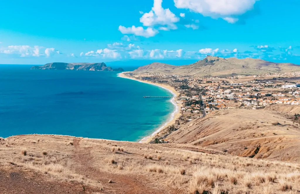 View of Porto Santo island, Portugal.