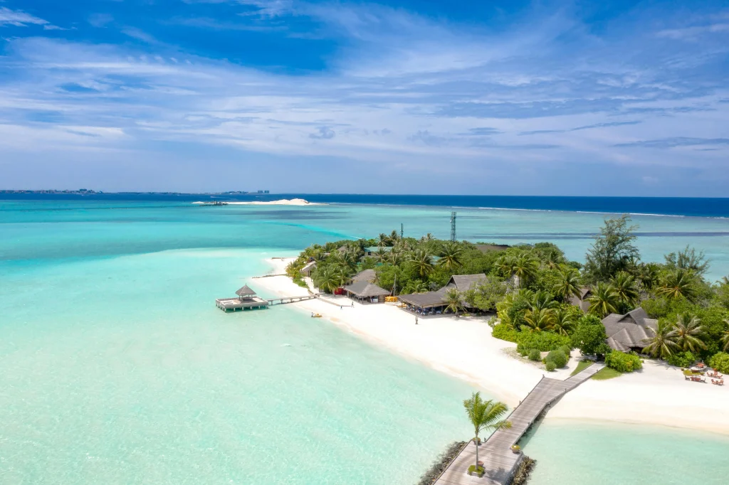 Island reef and surrounding lagoon