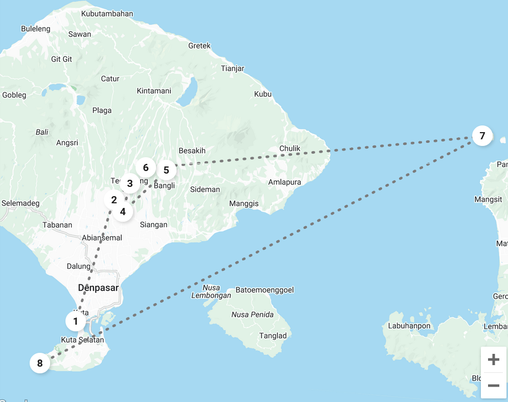Bali map