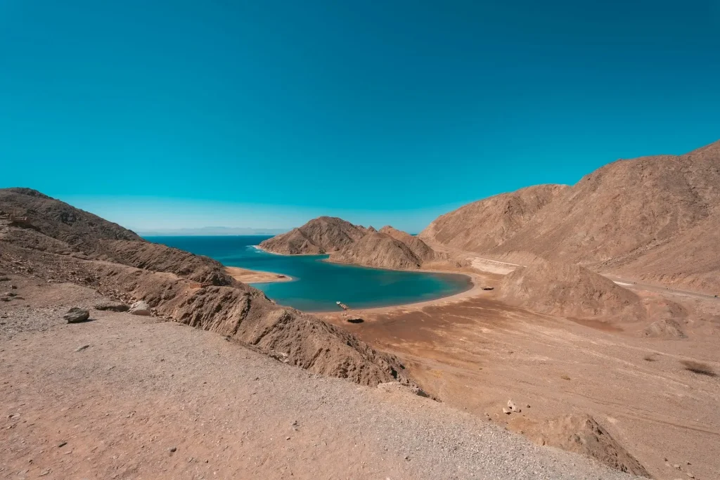 Mountain near the sea in Egypt.