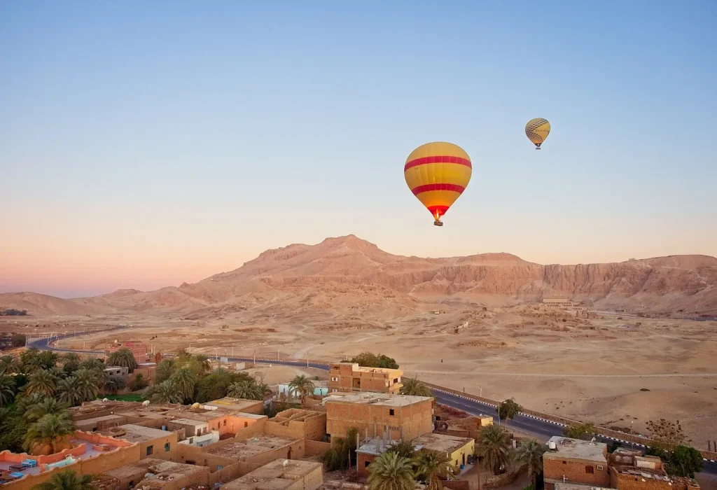 Hot air ballooning in Egypt.