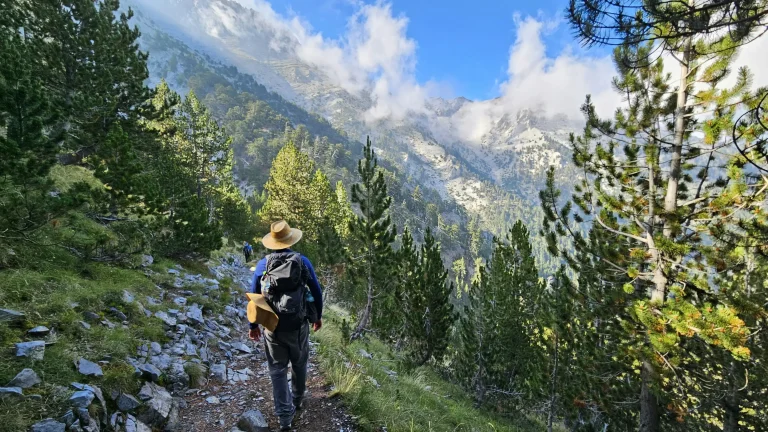 Personne voyageant en station de montagne