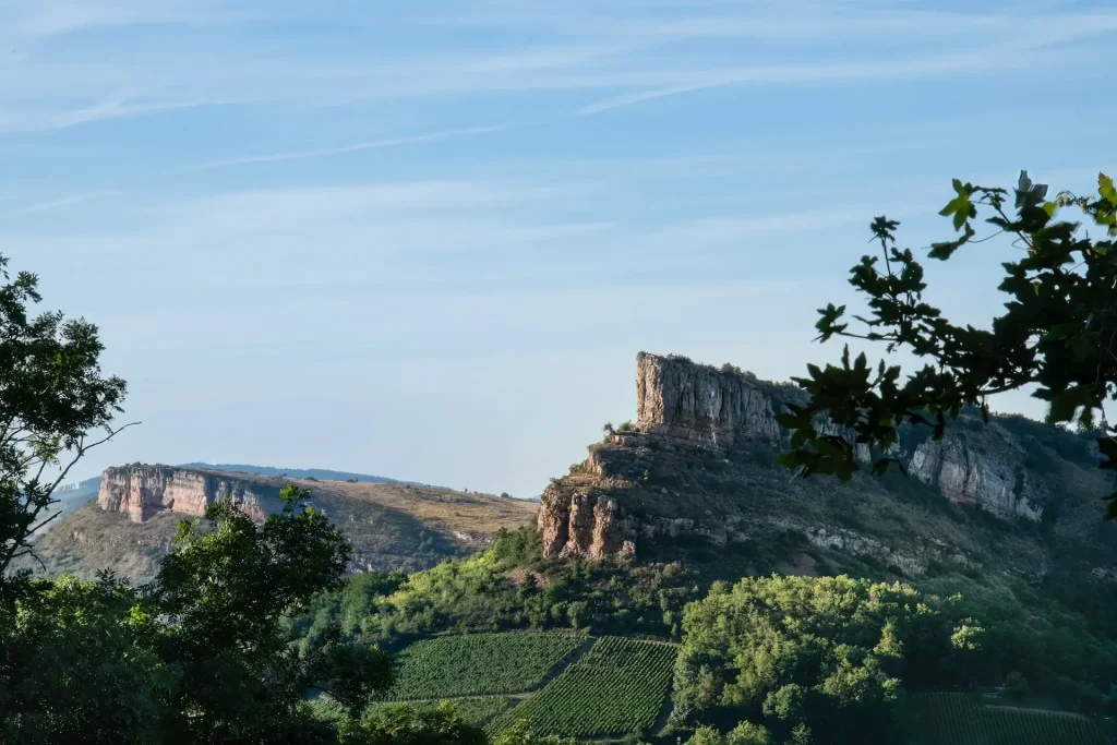 Rock of Solutré, France.