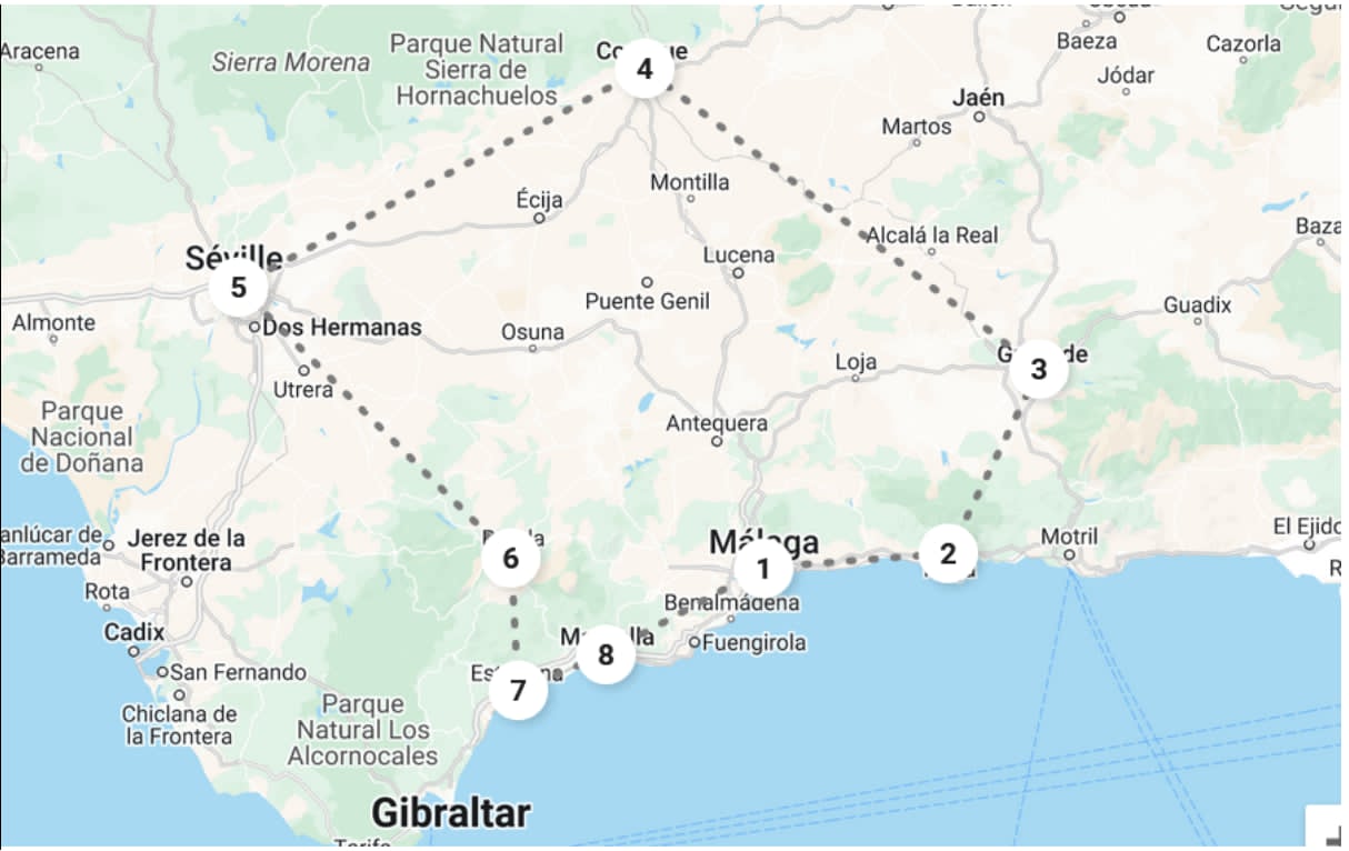 Andalusia map