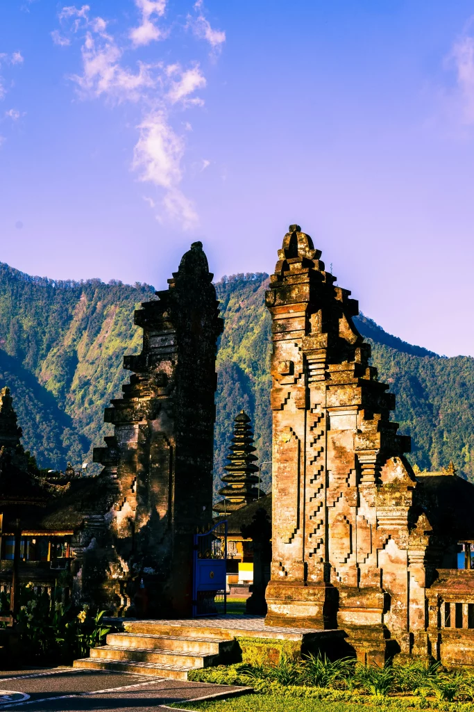 View of the mountains in Bali