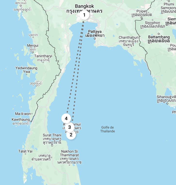 Thailand map